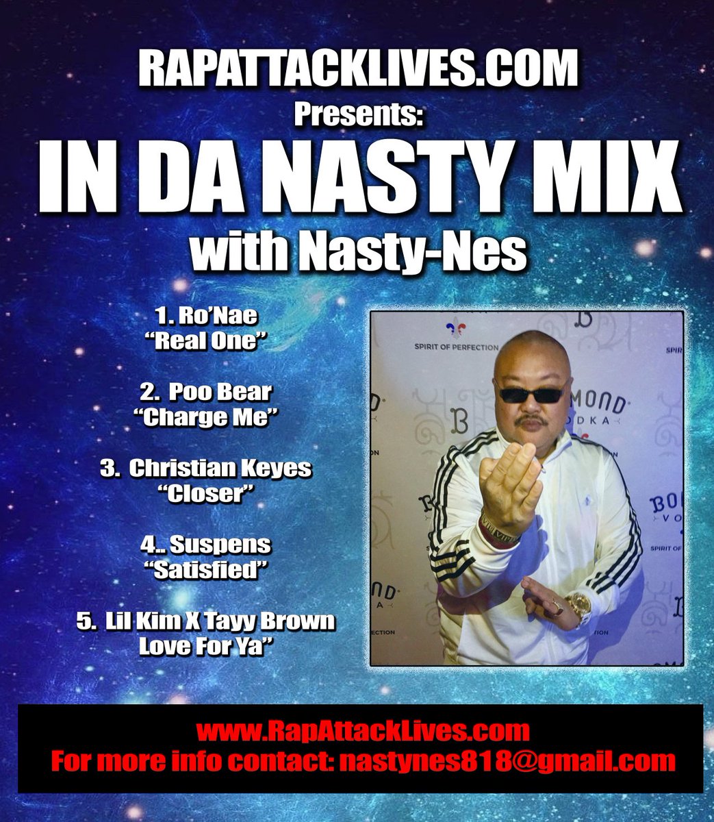 #RapAttackLives.com 
@sheisronae 
@davidcinatralee 
<a href="/poobear/">Poo Bear</a> 
@christiankeyes 
@suspensrecording 
@lilkimthequeenbee