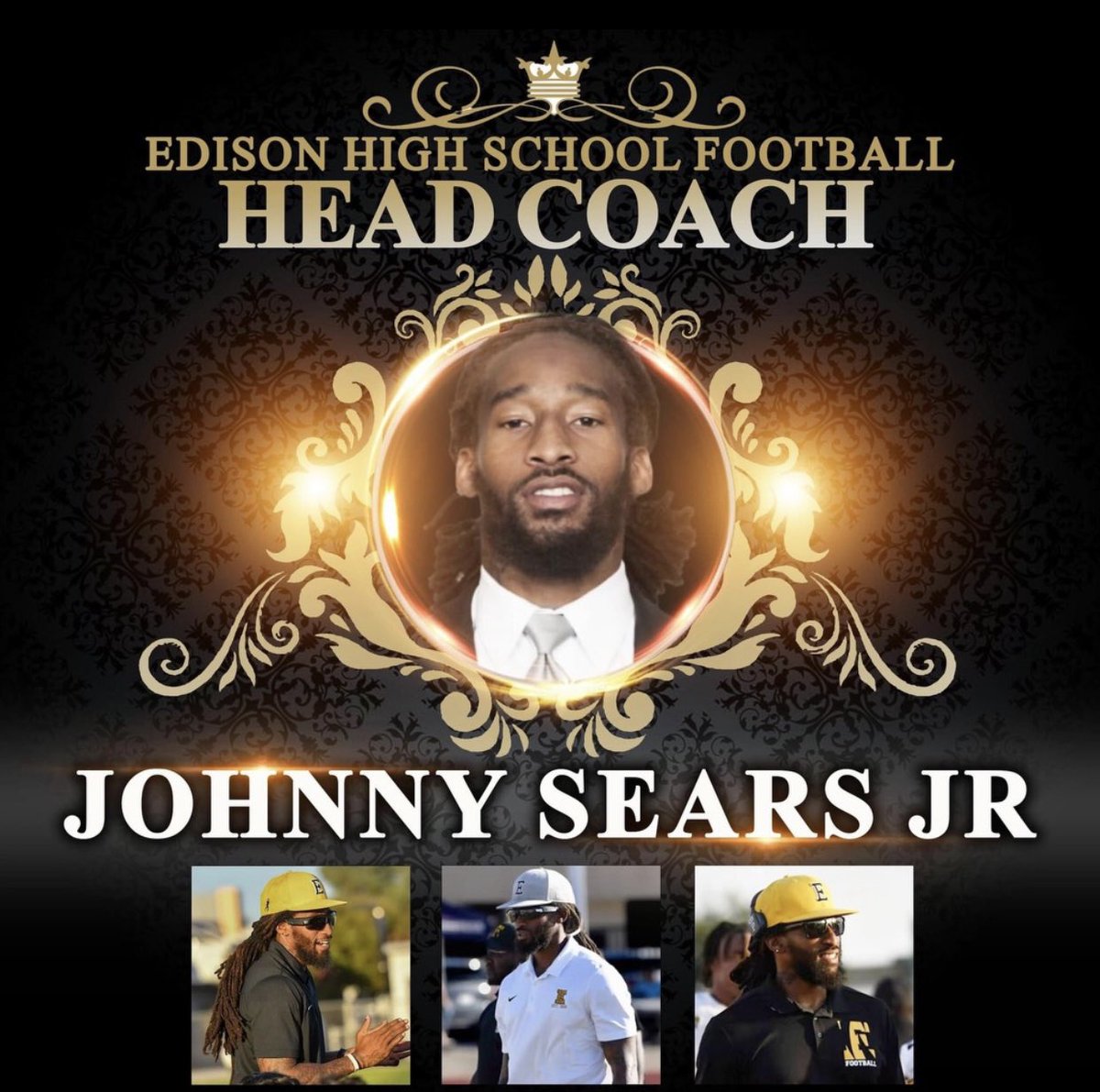 PAGMETER's tweet photo. Football news 
The new Edison Tigers head football coach will be former Edison Tiger Johnny Sears Jr🏈
Johnny played college football at Michigan & Eastern Michigan followed by playing in the Canadian Football league.
Johnny has been the DB/Defensive Coordinator at Edison.
@TigersEdison