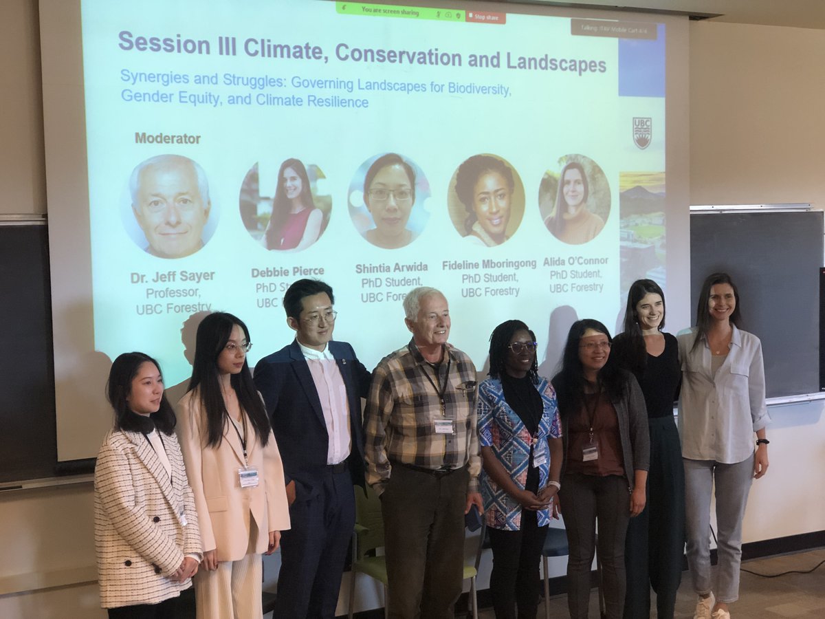 Very proud to see @alida_oconnor & @debbieapie share their field experiences as part of their on-going PhD research at the @IFSAUBC conference on #climatechange and #landscapes @ubcforestry. @sunderland_lab @Colandscaped @VibrantForests