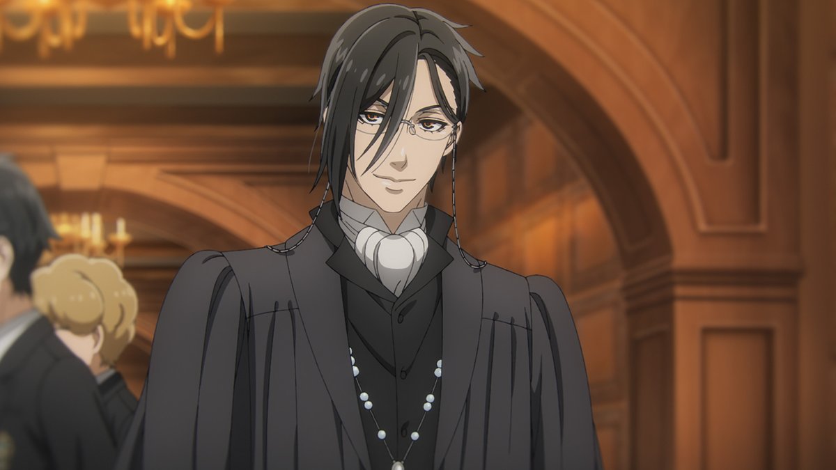 Crunchyroll's tweet photo. This Sebastian > 
(via Black Butler -Public School Arc-) https://t.co/3RlM6pKD3k
