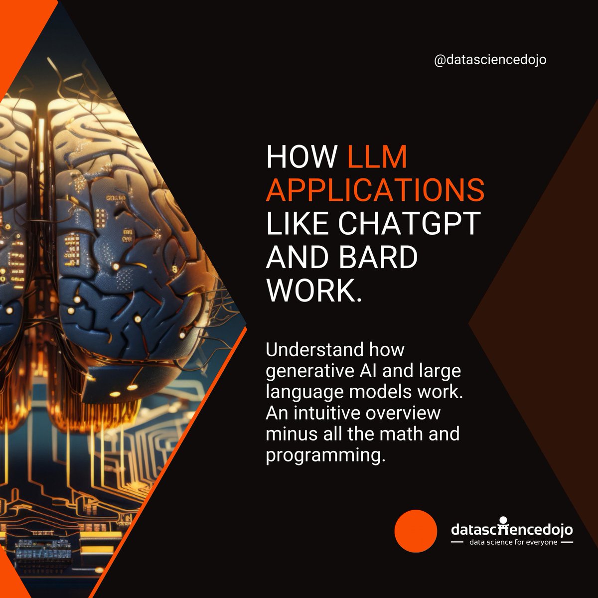 DataScienceDojo's tweet photo. Learn the basics of large language models and the following:
Register now for the upcoming large language models for everyone online course: https://t.co/QOmBe0ScLD
The course is designed for anyone interested in getting started with large language models.
#llm #llmcourse https://t.co/yDnX8wSdbJ