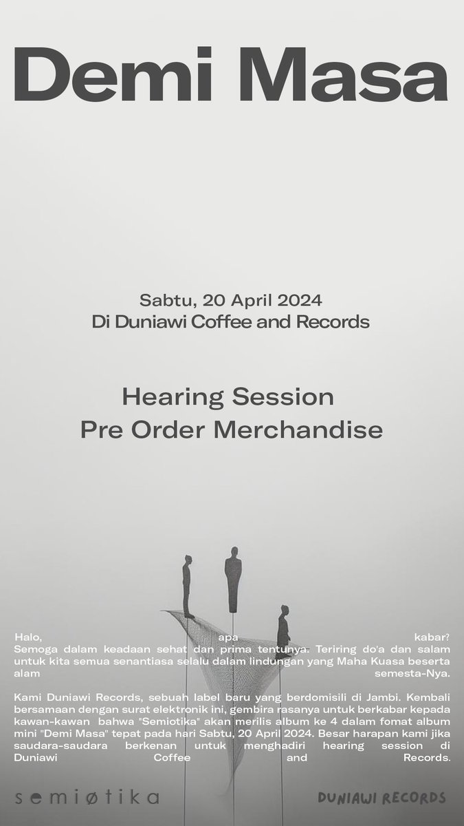 Hari ini di Duniawi Coffee &amp; Records!
