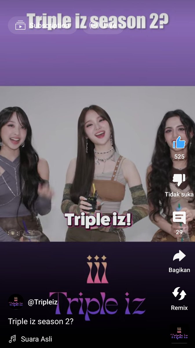 Ini maksudnya Triple iz bakal comeback? Atau gimana kok ada season 2
#SECRET_NUMBER 
#DITA #TripleIz #Triple_iz #LOCKEY