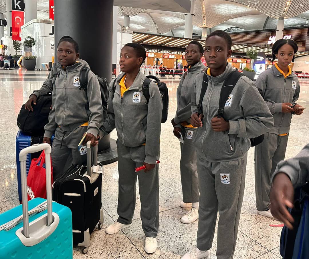 The Uganda U16 Women's team has safely arrived back in Uganda after their participation in the UEFA U16 Friendship Tournament held in Turkey. 📸 Courtesy #NBSportUpdates