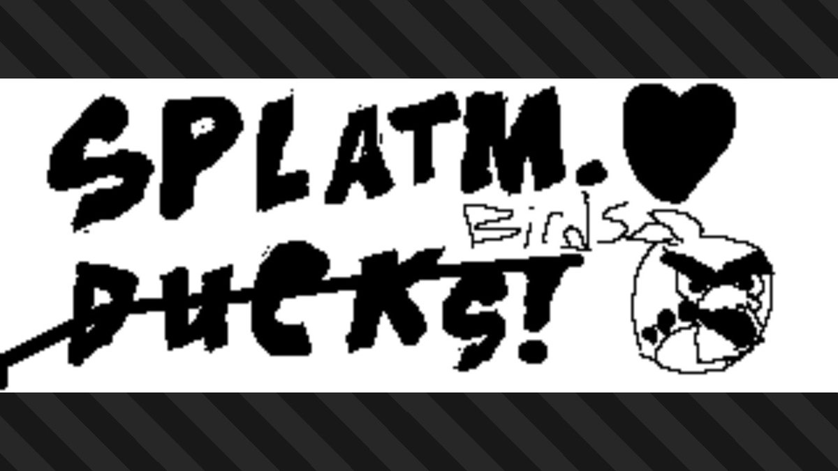 SplatMAnimates's tweet image. The angry birds invaded my post!!! #FlockArtFriday #Splatoon3 #NintendoSwitch