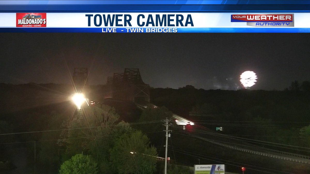 Tri-Fest fireworks from our Maldonado's Tower Cam!