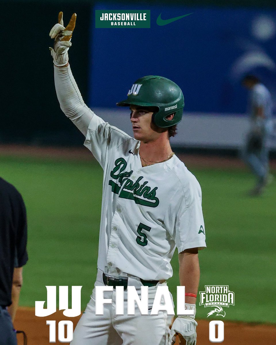 Eighth inning KO🥊 in the first round of the River City Rumble! #JUPhinsUp 🤟