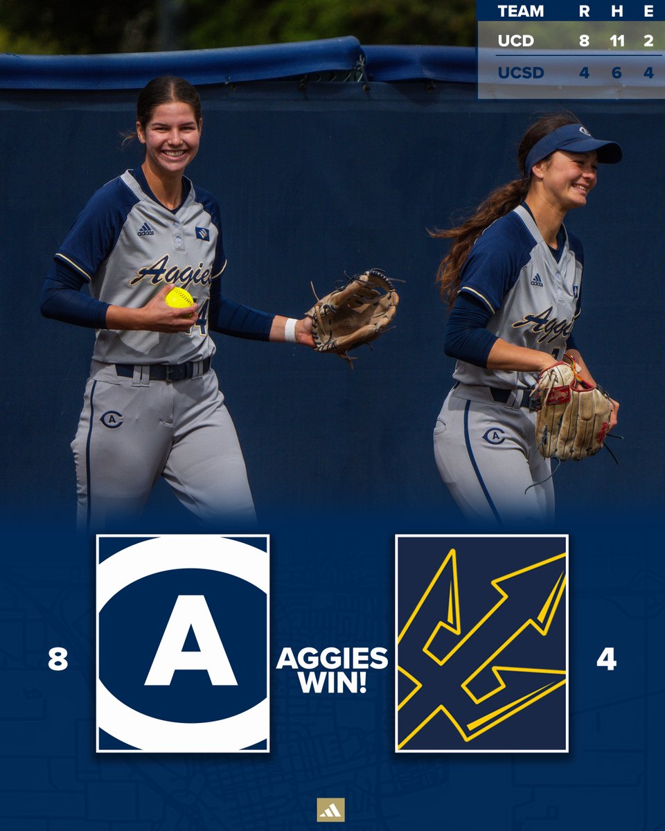 𝐒𝐄𝐑𝐈𝐄𝐒 𝐖𝐈𝐍 ✅ The Aggies have won five straight @BigWestSports games and make it back-to-back series victories after sweeping today's doubleheader! #GoAgs