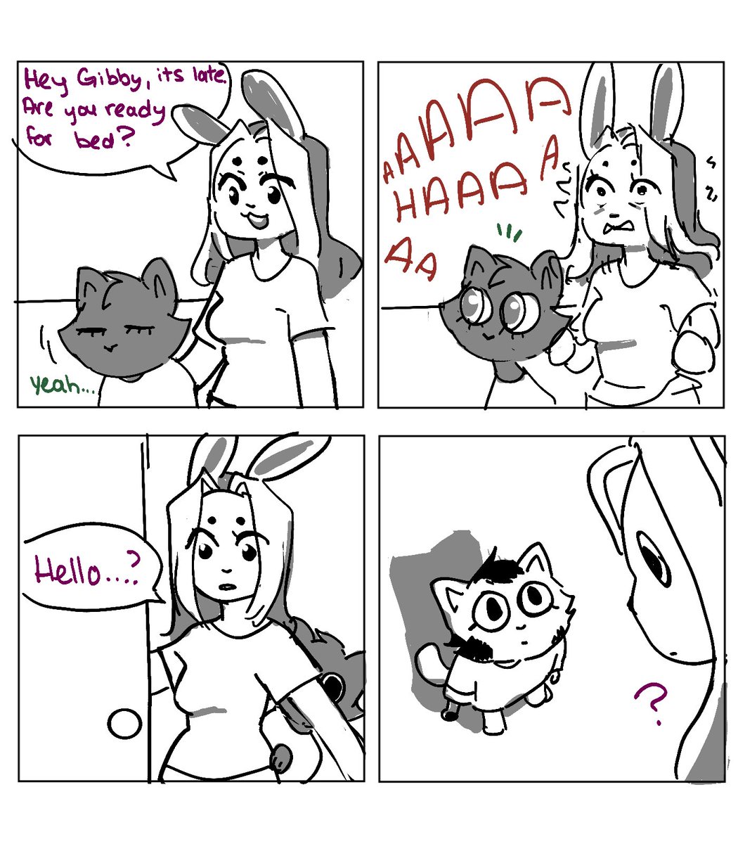 GibbyComics's tweet photo. Weird cat showed up at the door the other day #comics https://t.co/Aee2pLD19i
