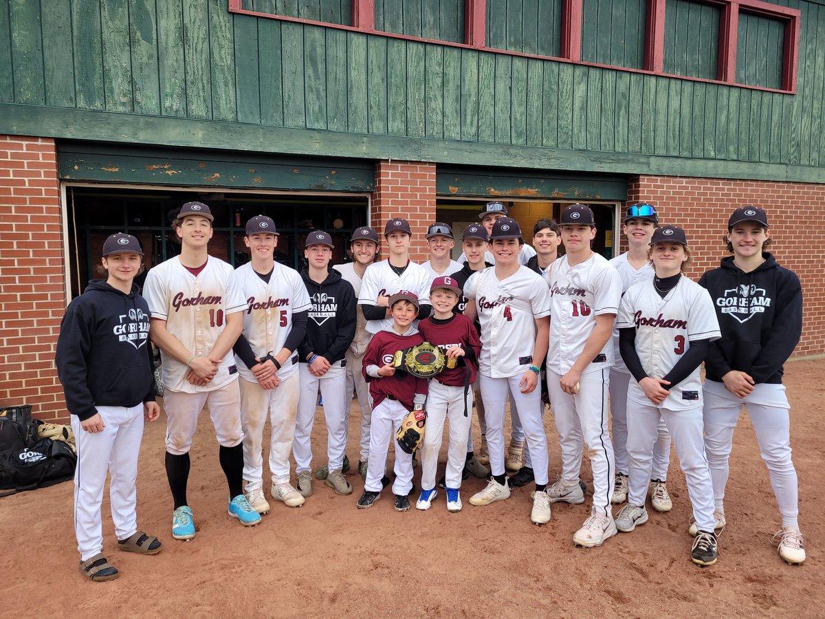 GHSRamsBaseball's tweet photo. FINAL: RAMS 5 Kennebunk 4
CJ Whitehead scores winning run in B6 on wild pitch. Freshman Hunter Finck picks up his first W on the mound. #playerofgame Coach Ed Smith gets his first win as head coach. Thank you Gorham Little League ball boys and future Rams, Eli & Caleb!
#gorams https://t.co/JsPehBv5U0
