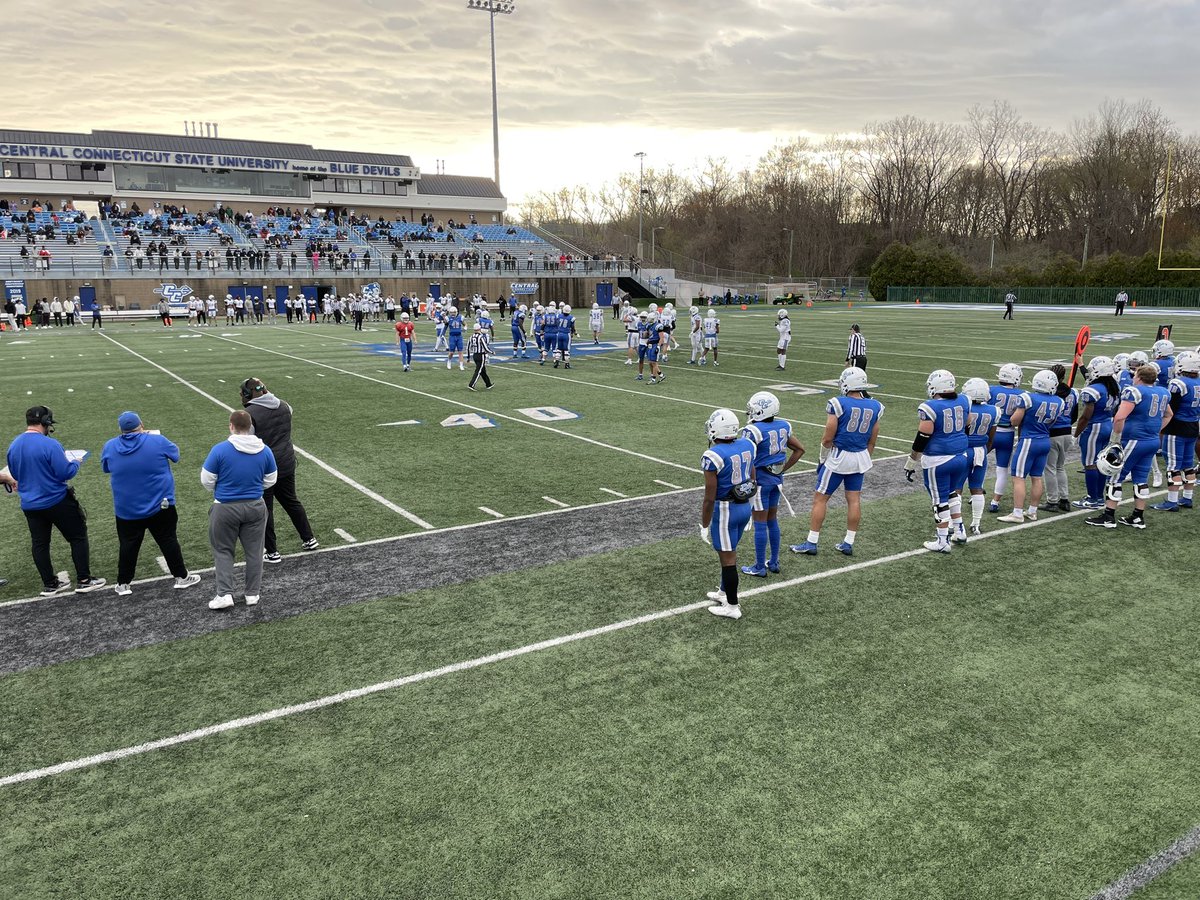 Had a great prospect day at @ccsu_fb ! Thank you @Coach_Gel for the invite. Really enjoyed learning about the program! @TheRockFootball @CoachRoe96 @CoachDomino_1 @lex_hunter41