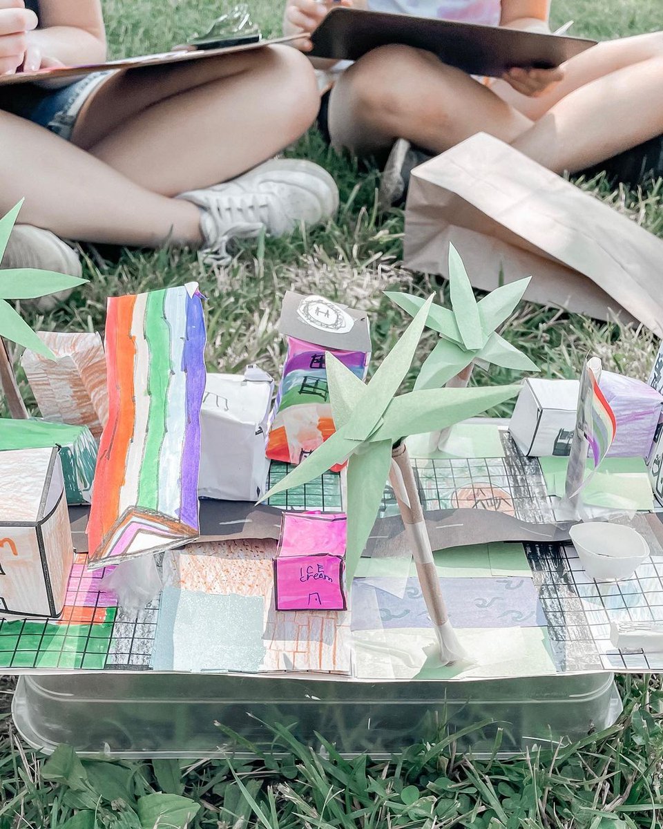 From teachingwithapoint on IG: 'Test their knowledge but make it fun! We wrapped up our geometry unit with a project instead of a test! Students designed, planned, built and constructed their own city using their creativity, vocabulary, and concepts from our unit! 🏗🏠🏢'