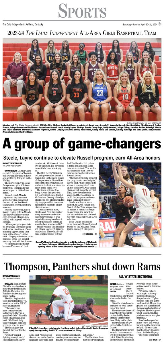 Matthew Sparks (@sparkswillfly35) on Twitter photo Weekend sports front! Local work by <a href="/THExWilliam/">THE William</a> <a href="/thatphotoguy82/">Matt Jones</a>
I got to participate
Inside: <a href="/emmahall910/">Emma Hall</a> <a href="/Tay_0525/">Taylor Mcknight</a> @jxflavell
*All-Area boys team will be in Monday's edition Weekend sports front! Local work by <a href="/THExWilliam/">THE William</a> <a href="/thatphotoguy82/">Matt Jones</a>
I got to participate
Inside: <a href="/emmahall910/">Emma Hall</a> <a href="/Tay_0525/">Taylor Mcknight</a> @jxflavell
*All-Area boys team will be in Monday's edition