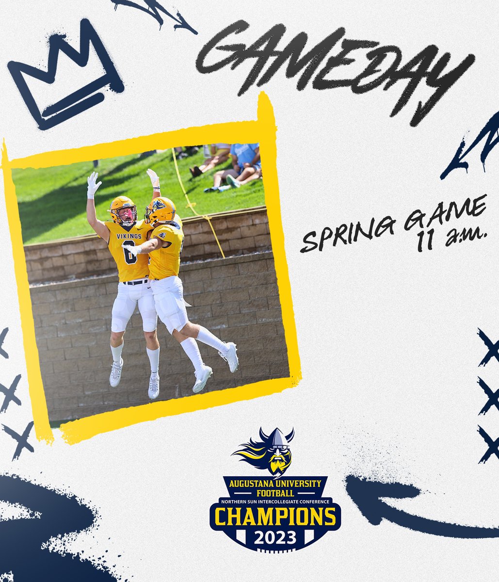 Saturdays are for Football 🏈 We'll play our Spring Game at 11 a.m. at Kirkeby-Over Stadium ⚔️ #BuildingChampions