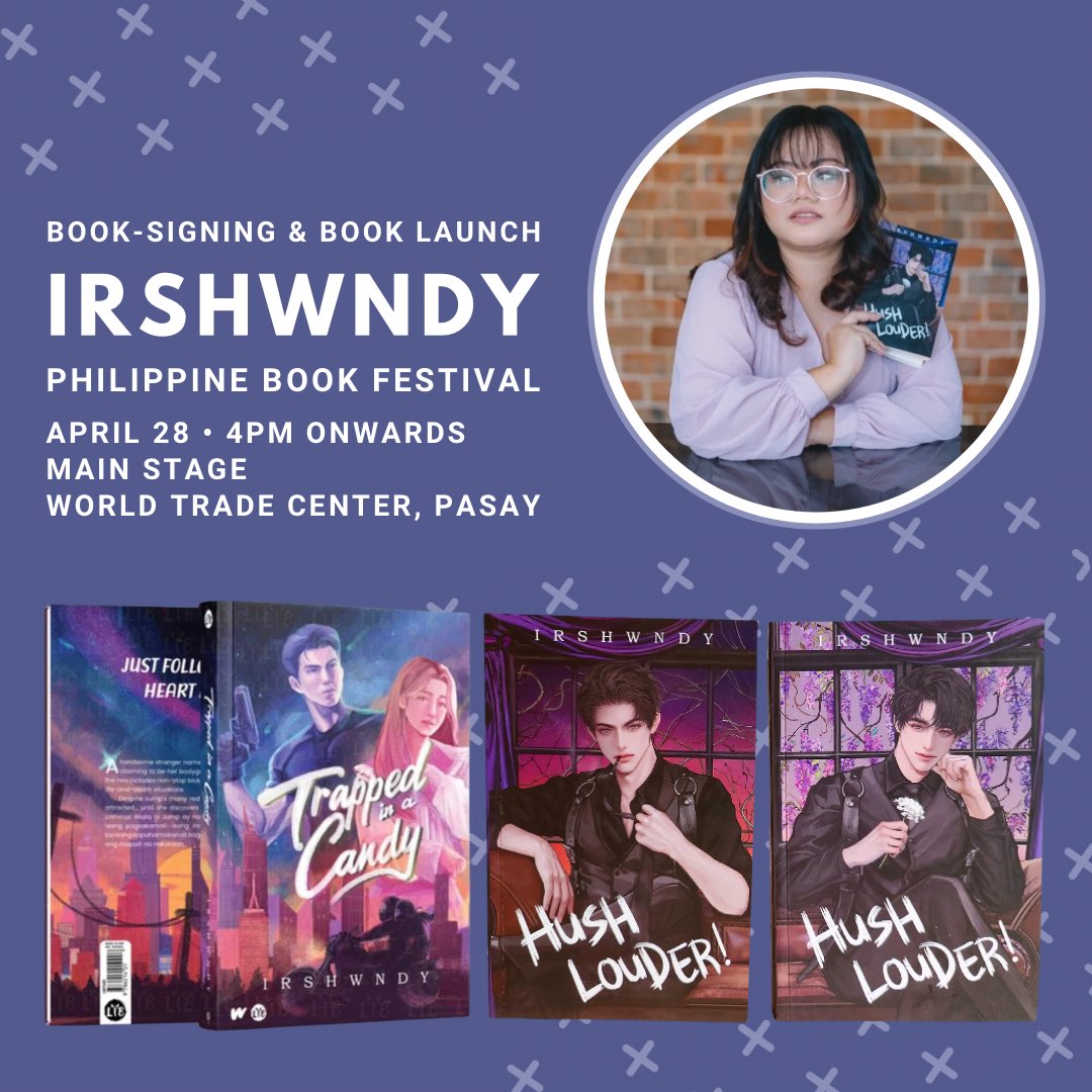 Book-signing on April 28! 📖💖 Hush Louder & Trapped in a Candy are both available at the #PhilippineBookFestival