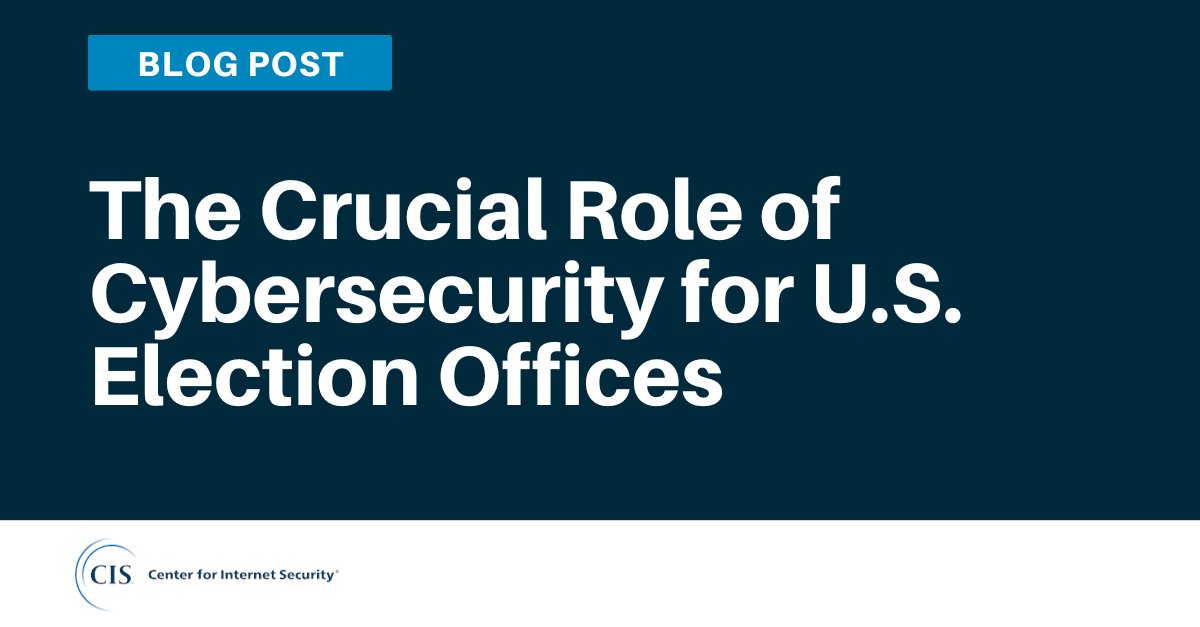 Supporting U.S. election offices: The EI-ISAC provides cyber threat intelligence, detection, and response around the clock at no cost to election offices through the 24x7x365 CIS Security Operations Center. bit.ly/46S0VbK #electionsecurity #electionintegrity #elections