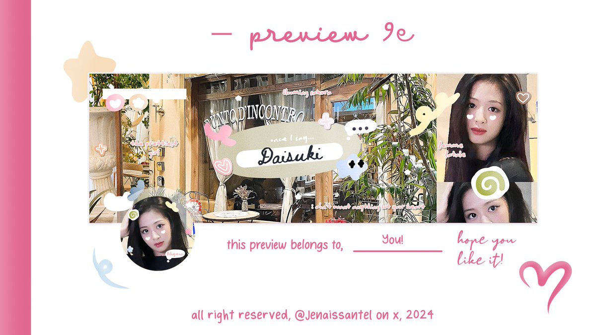 Dovllette's tweet photo. @misufh Aku punya kak! Harganya 13K dan sudah free retext dibagian ava. Boleh langsung DM @Jenaissantel aja kalau berminat untuk take layoutnya ya <33 https://t.co/faAVGL5FOQ