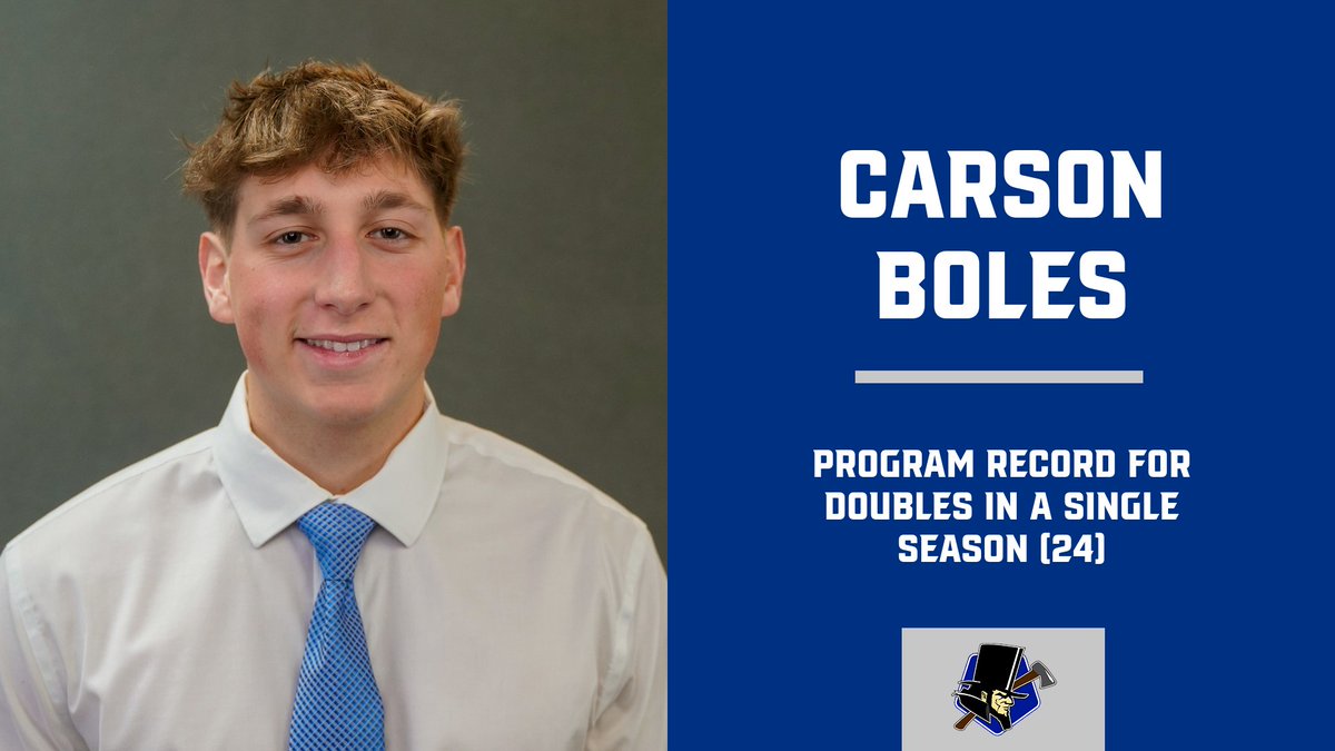 Carson Boles becomes the LMU all-time leader for doubles in a single season!