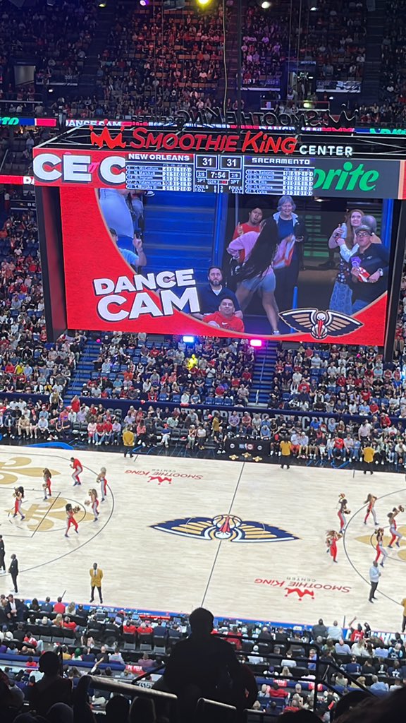 Not over the @PelicansNBA stealing a dance cam victory from @deurty_dan_jr and I #StopTheSteal