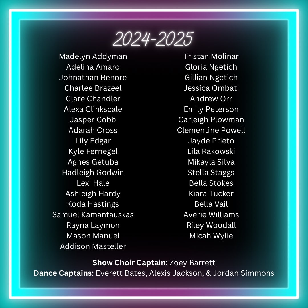steamgddschoir's tweet photo. Congratulations to our 2024-2025 Soundwaves members! We are so excited for next season! https://t.co/U4XcIZ3q0S