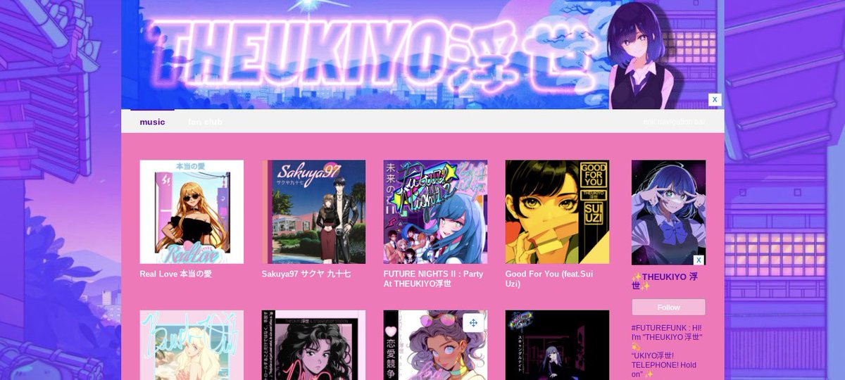 PRE-ORDER is up! theukiyo.bandcamp.com (here for those who want to support me directly) thanks in advance 💖💎💖 

#futurefunk #bandcamp