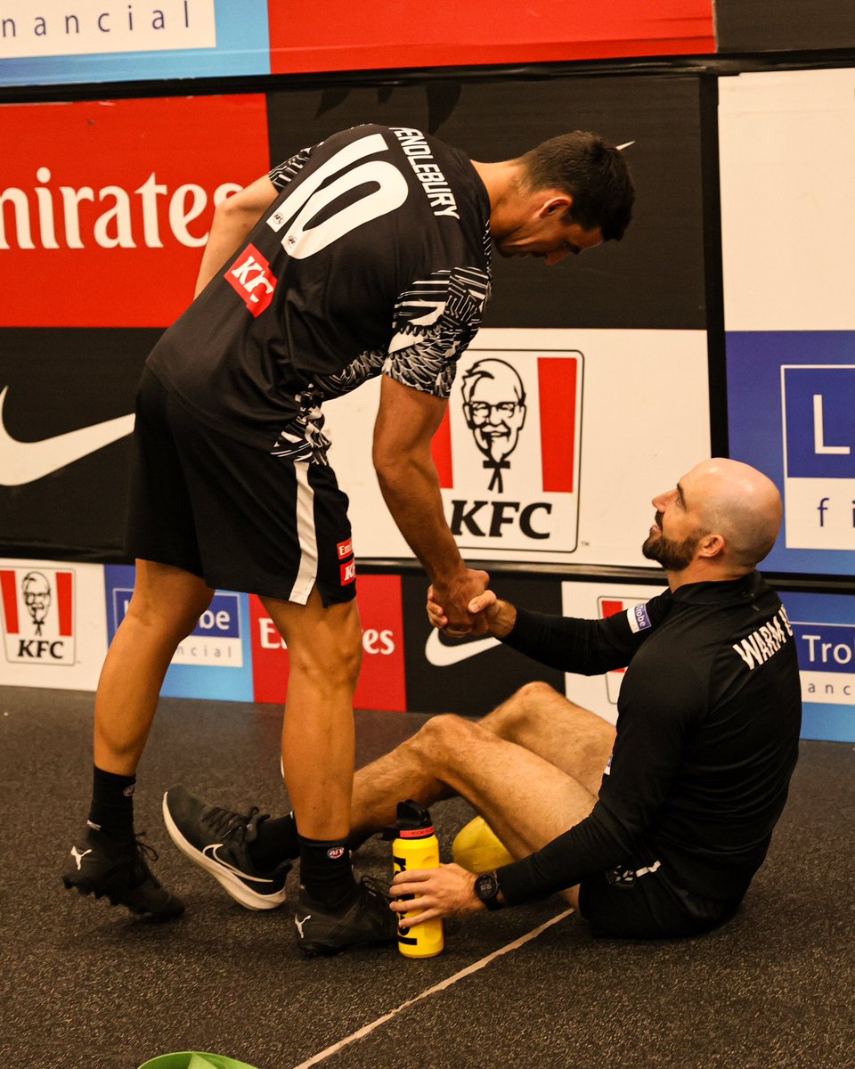 Number one and two for all-time games played for Collingwood 🤝

703 total games between them ⚫️⚪️