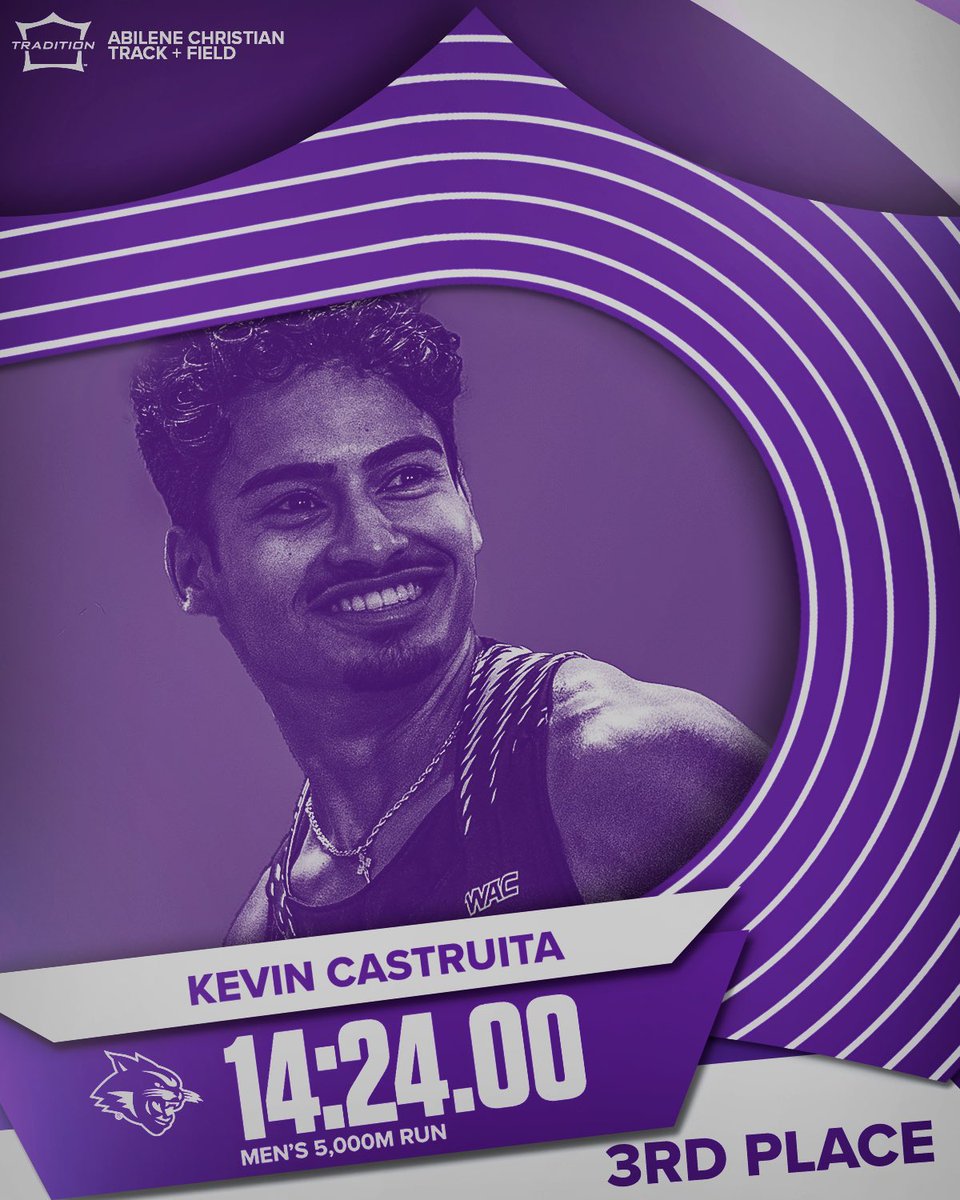 Kevin Castruita claimed the🥉in the Men’s 5K Run with a time of 14:24:00‼️

#Tradition | #GoWildcats