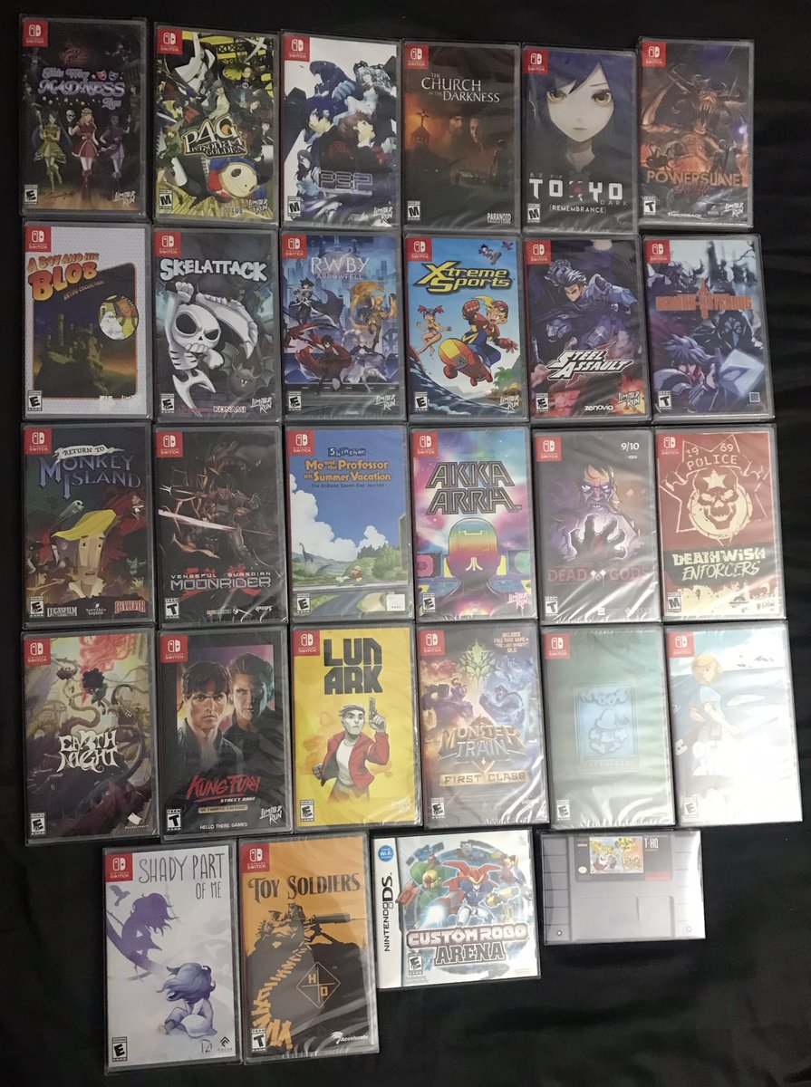 New games I added to my video game collection in March. I’m really late to twitting this. It is mostly just games from LRG that I ordered a long time ago. #SwitchCorps