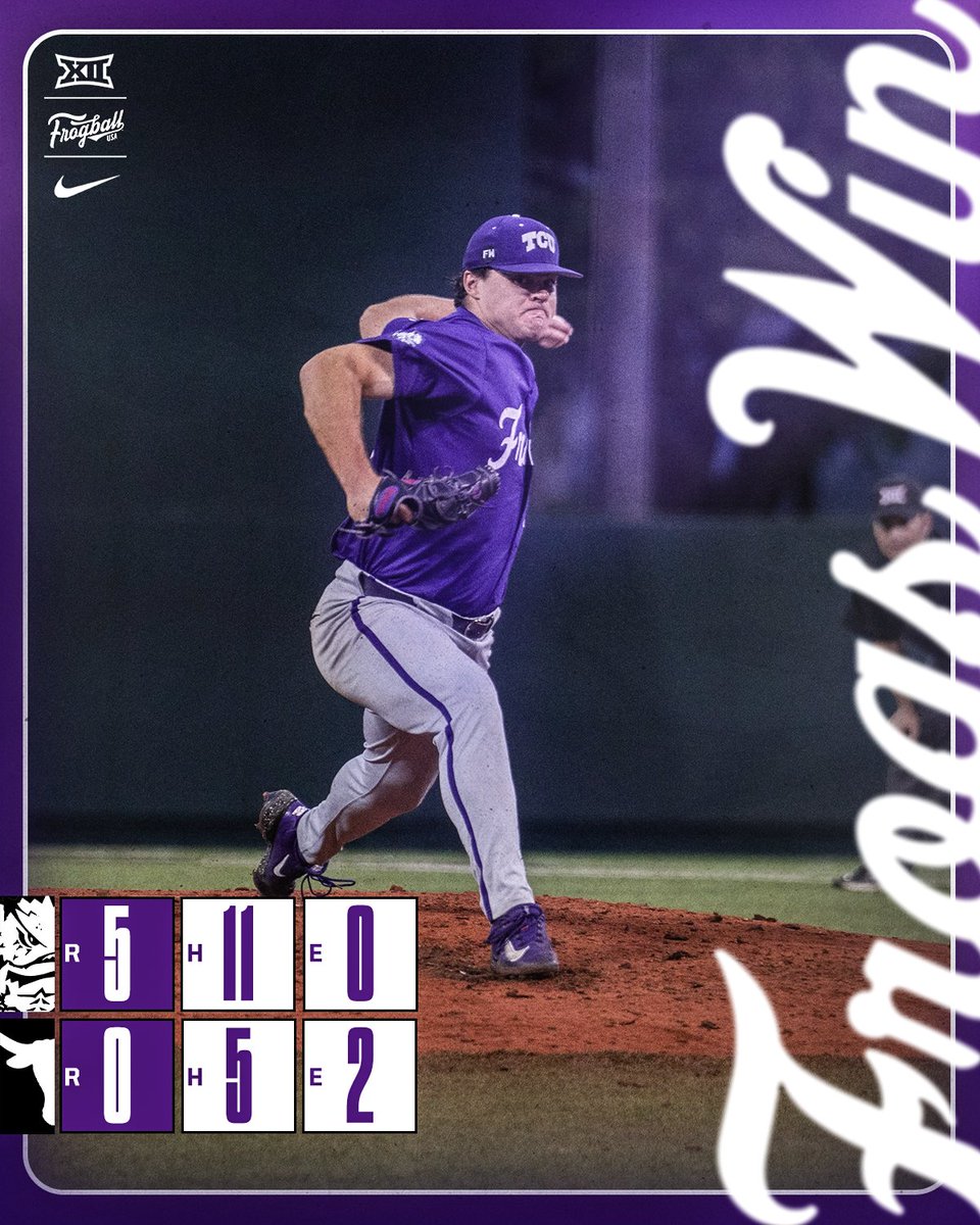 FROGS WIN!!! Payton Tolle, Hunter Hodges and Ben Abeldt combine to blank the Longhorns! #FrogballUSA | #GoFrogs