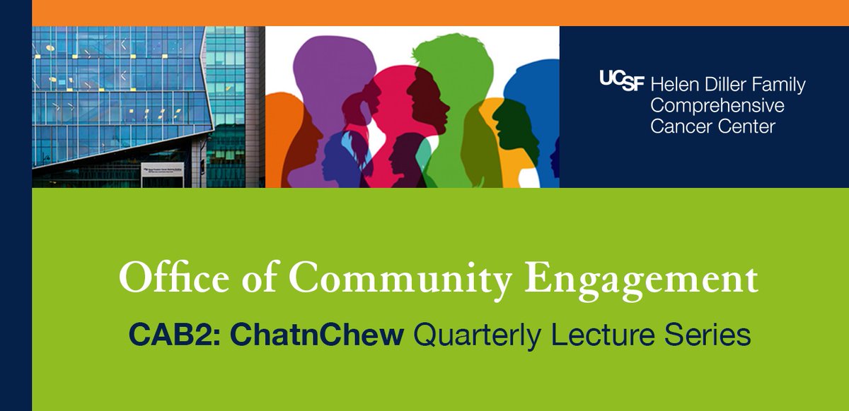 WATCH: the latest CAB2 ChatnChew: Quarterly Lecture from the @ucsfcancer Office of Community Engagement 'American Cancer Society (ACS) Supports for People with Cancer' ow.ly/CgZI50RkkJk