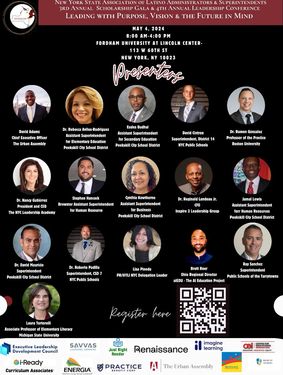 The NYSALAS Leadership Conference is full of opportunities to engage with courageous leaders in all areas of our community. #PURPOSE #VISION #FUTURE JOIN US: formstack.io/79F15 @BudhaiSEudes