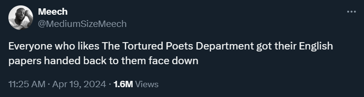 (🧵) the best anti-tortured poets department hate tweets