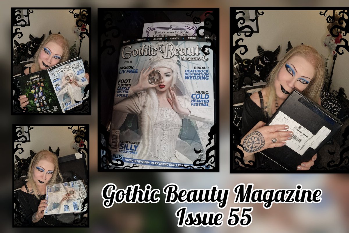 New video on my Youtube channel 

Gothic Beauty Magazine 55 Review 

youtu.be/N5ad-0yI3nA?si…

#GothicBeautyMagazine #GothicBeautyMagazineIssue55 #Review #Eldergoth #makeup #goth #tradgoth #unboxing #NotaPhase #gothyoutuber #youtuber_sanniz