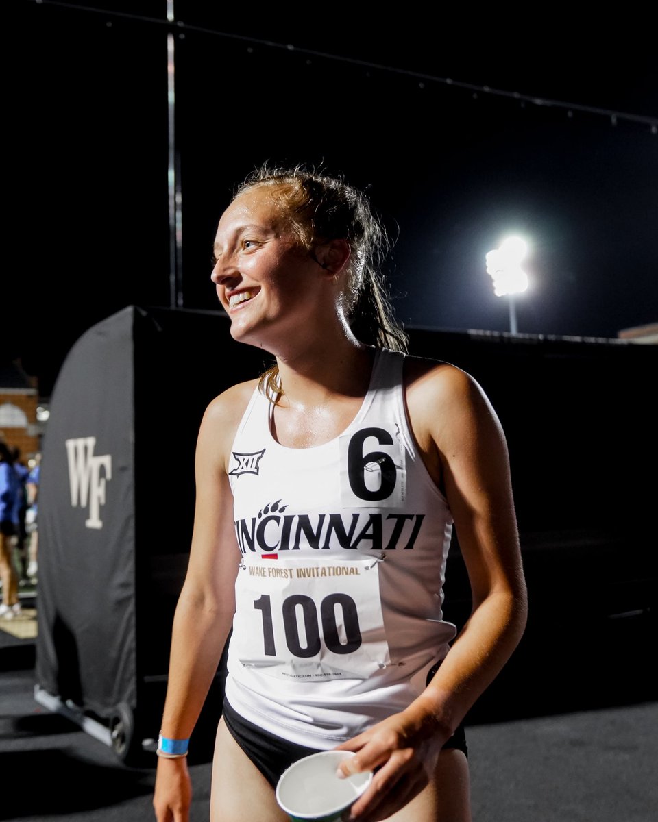 DOWN GOES ANOTHER SCHOOL RECORD‼️ Maddie Walker breaks the 5,000m program record with a time of 16:18.61!! She now holds both the indoor and outdoor 5,000m school records 🤯 #Bearcats