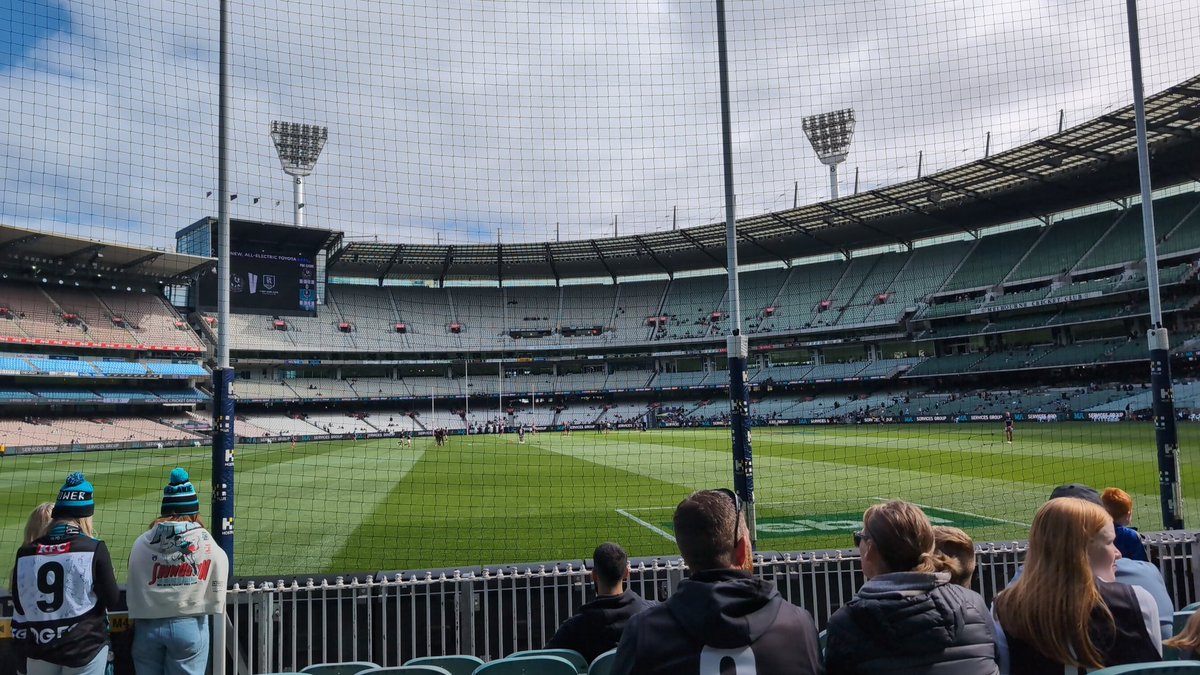 nath1024's tweet photo. So good to be visiting the MCG #AFL #Aflpiespower #pafc  #WeArePortAdelaide https://t.co/5xzI15y9wl