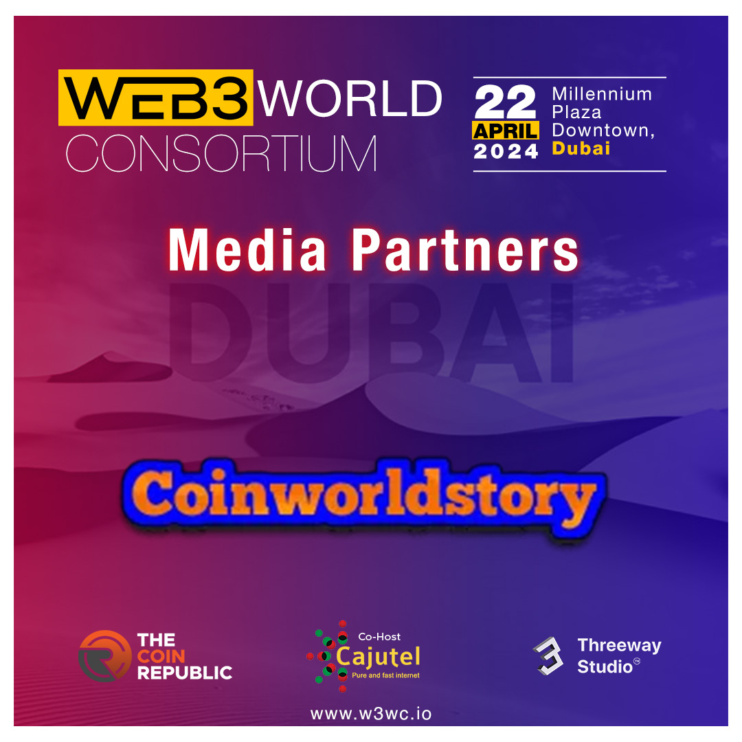We are glad to announce 'Coinworldstory' as our media partner
.
.
#Thecoinrepublicevent #W3WC #tcrevent #W3WCDubai #Web3 #FutureofTechnology #Dubai #dubaievent #web3event