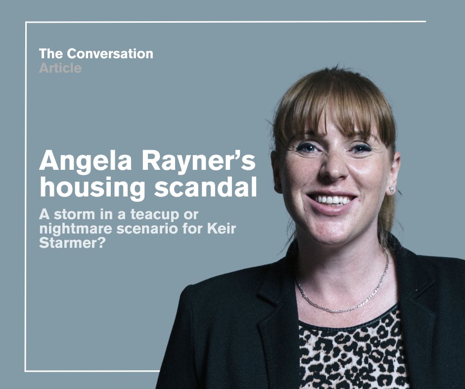 Weekend Read Dr Tom Quinn of @uniessexgovt explores what the ongoing story of Angela Rayner's living arrangements could mean for Keir Starmer, and how the Gaza conflict could effect a possible deputy leadership election. brnw.ch/21wJ0l7 @ConversationUK