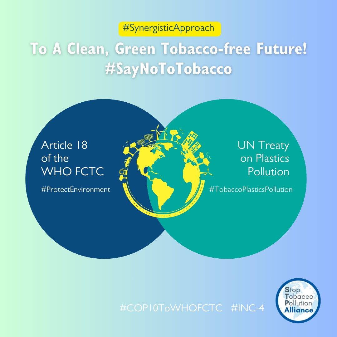 Unlocking Synergy: COP's pivotal role in aligning WHO FCTC Art 18 and the UN Plastics Treaty. Explore how proposed solutions for cigarette butt pollution intersect with WHO FCTC objectives. Learn more about the intricate balance needed to protect public health and the environ ...