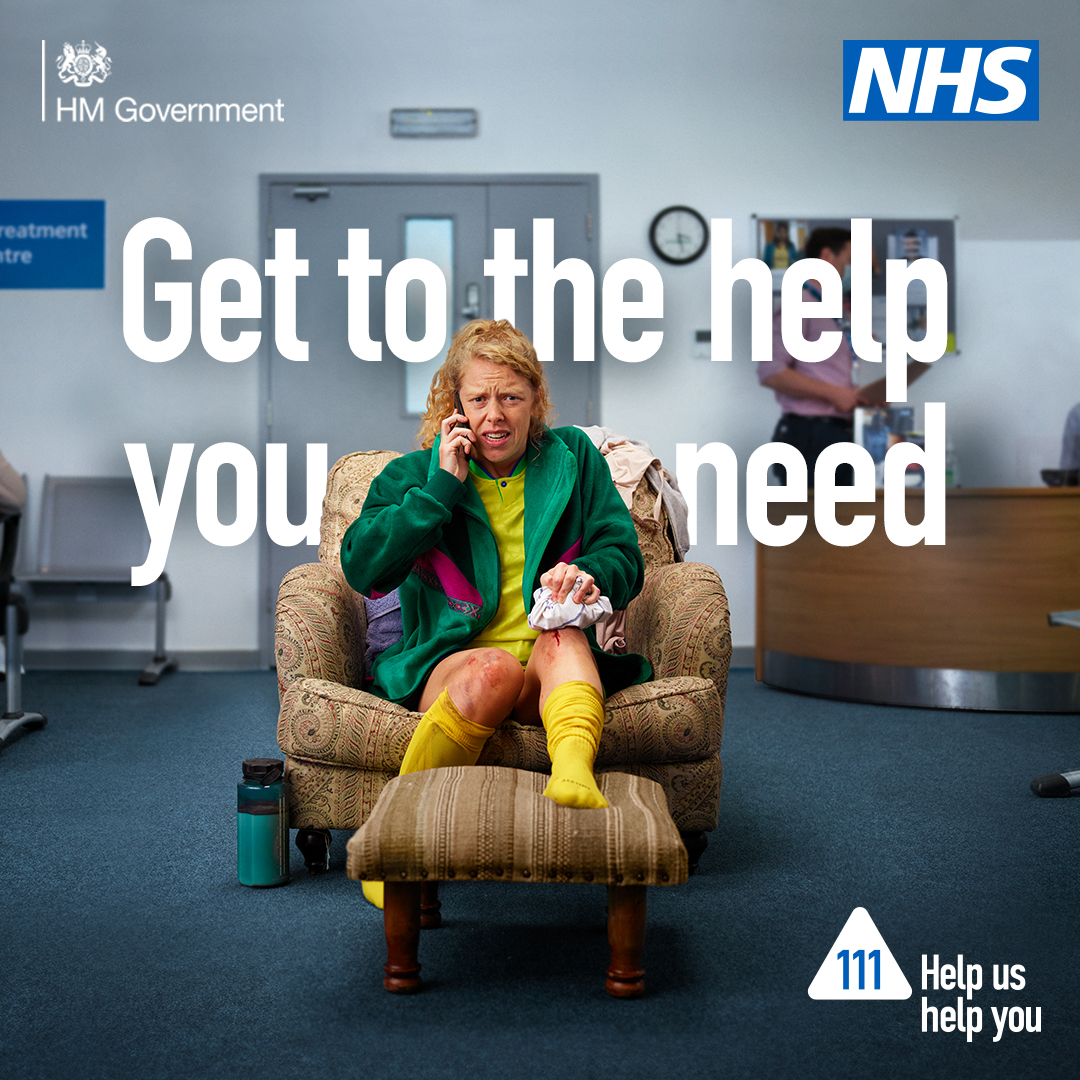 If you need urgent medical help but you're not sure where to go, use 111 to get assessed and directed to the right place for you. Call, go online or use the NHS App. ➡️ nhs.uk/111