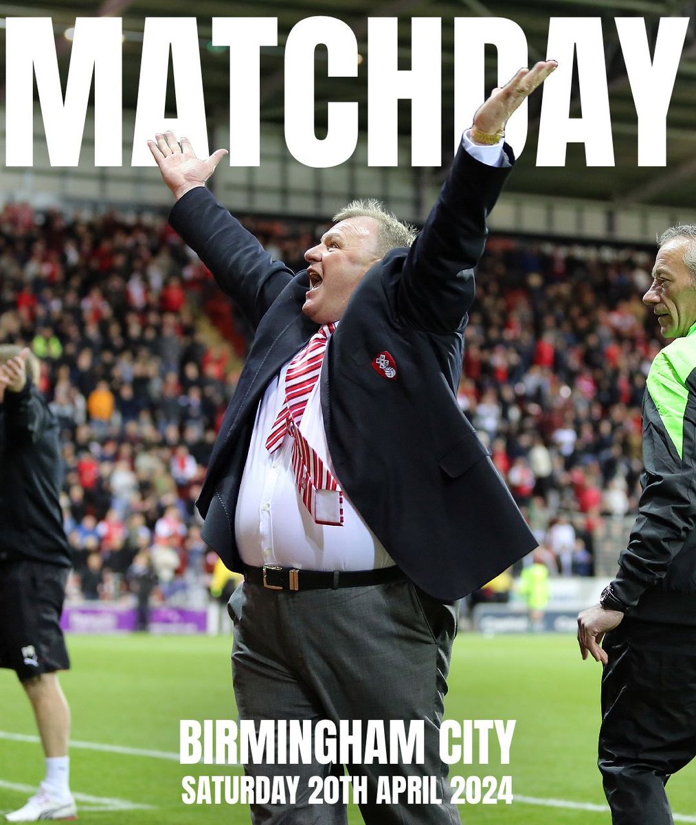 📅 | 𝐈𝐓'𝐒 𝐌𝐀𝐓𝐂𝐇𝐃𝐀𝐘. P.S. Did you know Steve Evans is back? 👀 #rufc | #ForeverTogetherForeverProud