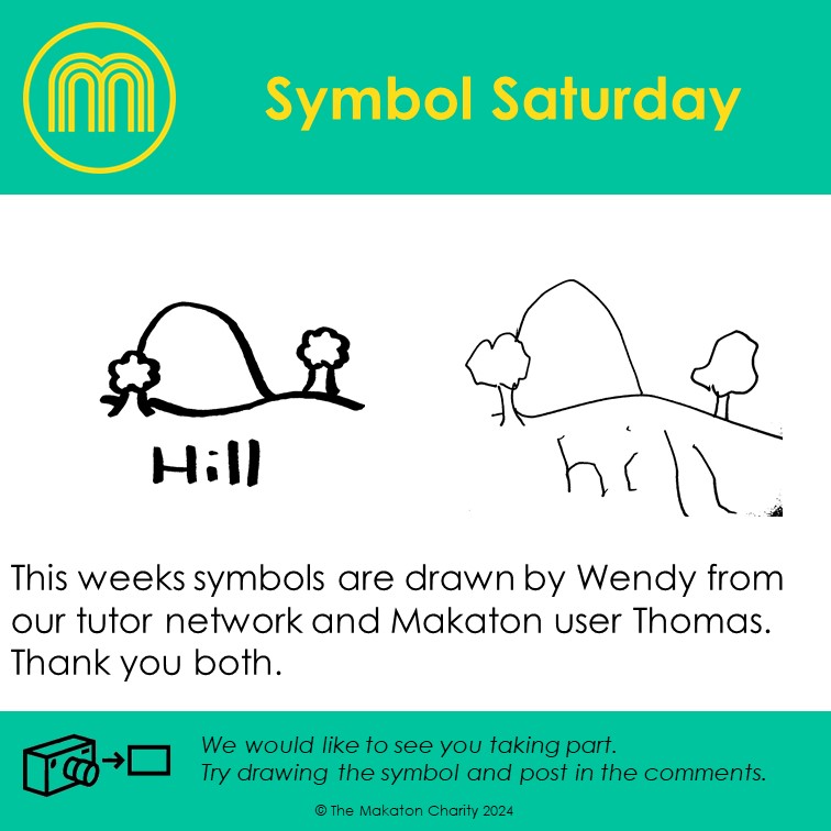 🌟Symbol Saturday🌟 Hill #Makaton #SymbolSaturday