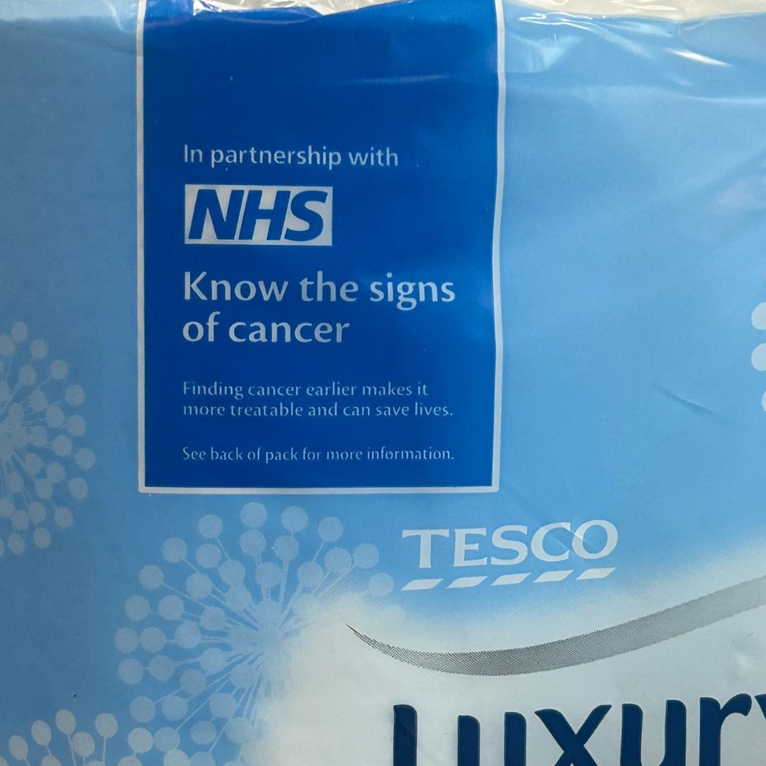 NHSuk's tweet photo. We've partnered with @tesco to encourage people to look out for possible signs of cancer when going to the loo.  

If something isn't normal for you, contact your GP practice. 

Finding cancer early saves lives. https://t.co/QGAIY6R0RE https://t.co/eRvtTdZNGf