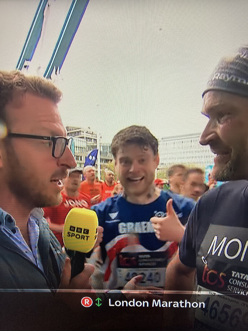 At last year's #LondonMarathon, @TheaPharmaUK team member, Graeme, made it on TV! He's back this year, and we need your help to 'glimpse Graeme' and other runners supporting our blind veterans. If you spot someone in our branded tops, pause the TV, snap a pic, and post below!