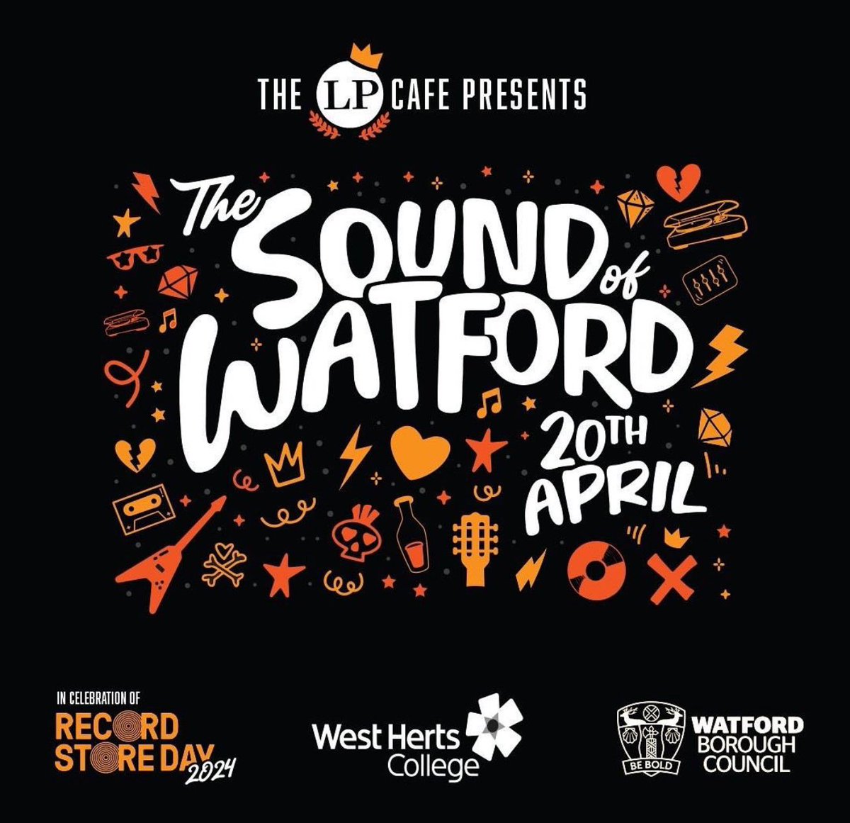 The Sound of Watford is back TODAY! @TheLPCafe present a day of live music to celebrate local bands & grassroots venues around Watford, supported by @whertscollege & @WatfordCouncil. Find out more: thelpcafe.com/thesoundofwatf…