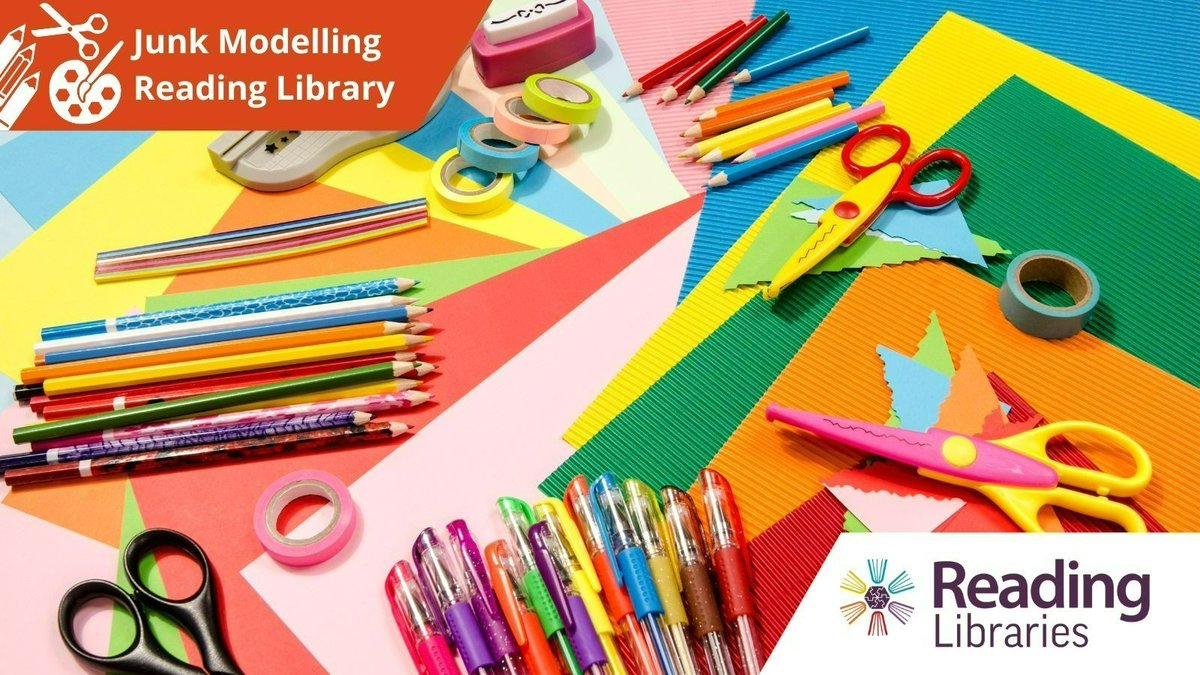 Don't forget we have FREE fun for all the family once again this Saturday 20th April at Reading Central library. Our drop-in Junk Modelling session runs from 10.30am – 12 pm. See you there!