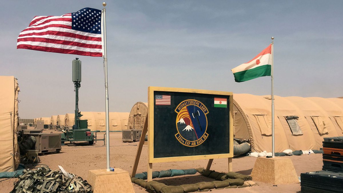 Breaking: The US has agreed to withdraw their troops from Niger. The U.S. agreed to withdraw its more than 1,000 troops from Niger, upending its posture in West Africa where the country was home to a major drone base. The U.S. had a drone base, yet insurgency was rife in its