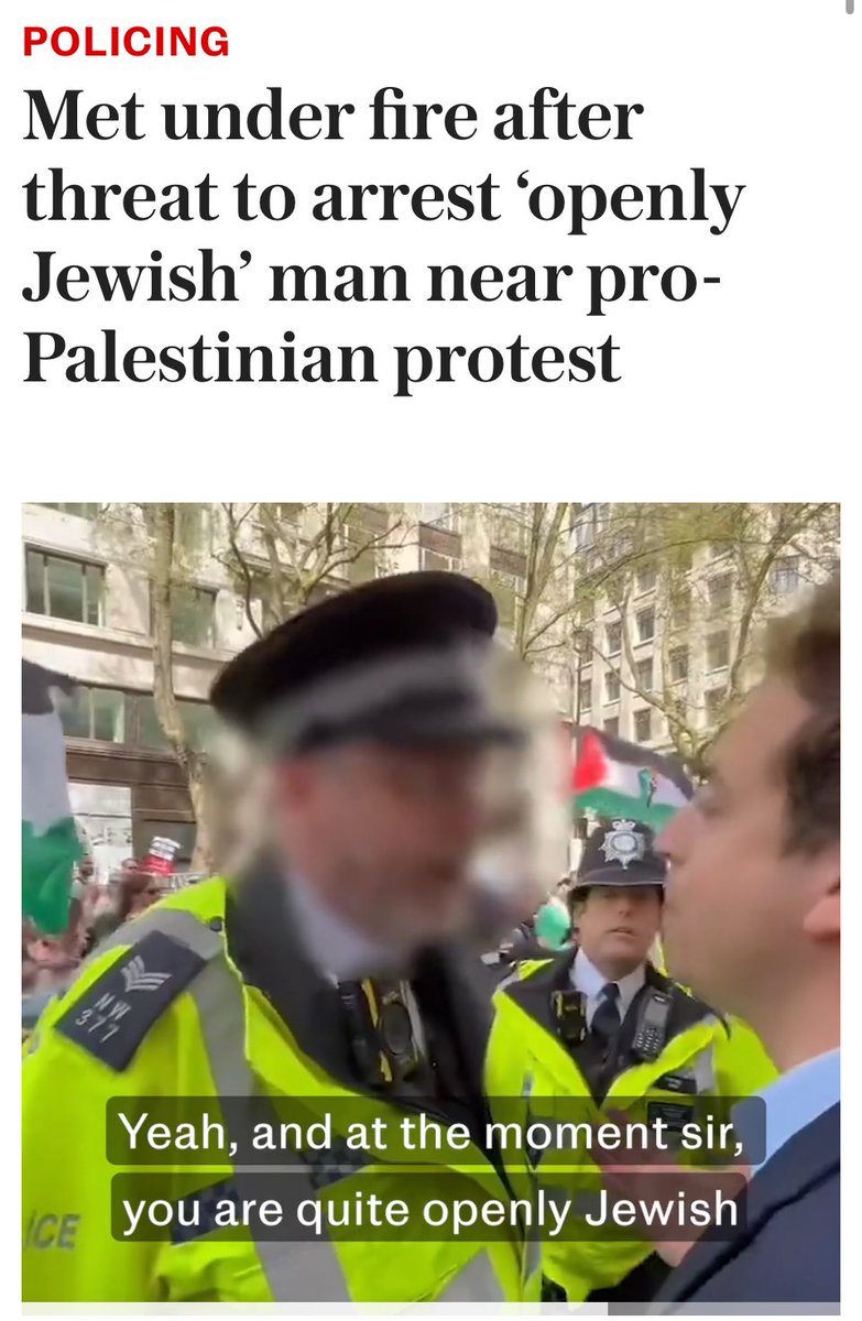 Suella was right: these are hate marches.

The police know it, politicians know it, the protestors know it, and Jewish people especially know it; but those in power are too damned scared to say it.

It's time to act, Rishi! Stop the hate marches now.

#MetPolice #Antisemitism