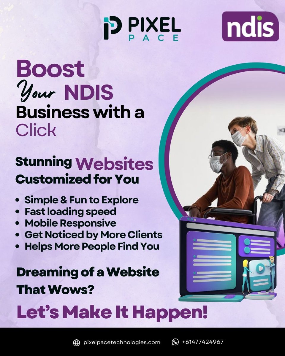 We understand the unique needs of organizations providing services under the National Disability Insurance Scheme (NDIS). We offer our services including Website Development Logo Digital Marketing Branding Social Media Marketing Mobile App App Development UI/UX Design #pixelpace