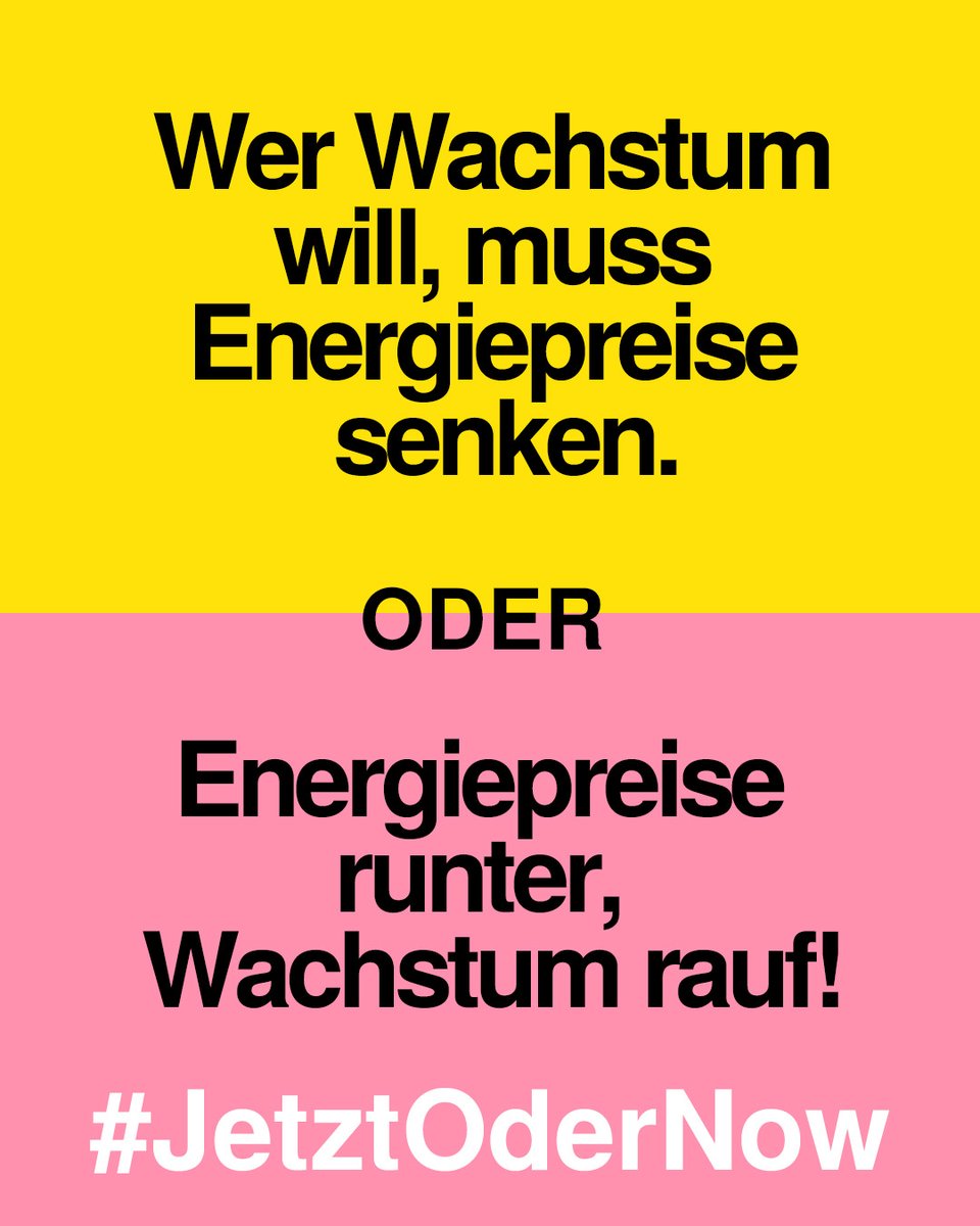 🇩🇪 braucht sichere und bezahlbare #Energie. Hohe Kosten für Strom und Gas sind ein großer Standortnachteil. Wir fordern: 1️⃣ Ausstieg aus der EEG-Förderung 2️⃣ Wasserstoffhochlauf beschleunigen 3️⃣ Schiefergasförderung erlauben 4️⃣ Kernfusionsforschung vorantreiben #JetztOderNow