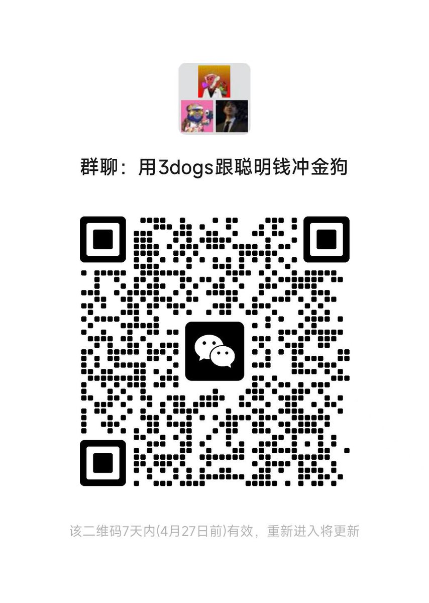 threedogs123's tweet photo. 用3dogs跟聪明钱冲金狗🐶
#Bitcoin  #聪明钱 #比特币减半 https://t.co/B4f9Mj4X86